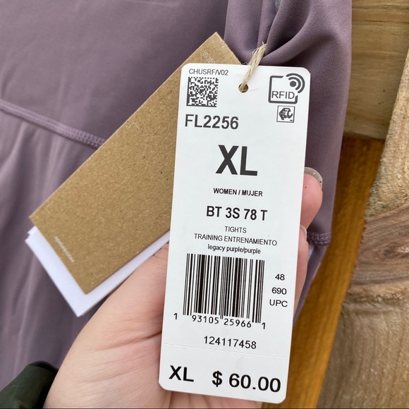 adidas High Waist 7/8 Tight leggings XL Lavender - Picture 5 of 13